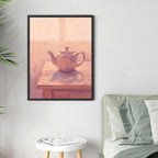 Teapot Still Life Wall Art, Black Framed Modern Impressionist Print - Image 4