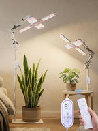 240 LEDs Grow Lights for Indoor Plants with Timer 6/12/16H, Full Spectrum Plant Lights for Indoor Growing 10 Dimmable Level, 24-72" Height Adjustable Tabletop Grow Light Floor Lamp with Remote Control by Lichtund