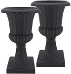 Arcadia Garden Products Black Deluxe Plastic Urn 22"x36" 2 Pack by Unknown