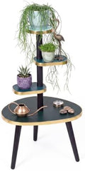 Amyhill Mid Century Modern Decor for Home 4-Tier Plant Stand Colorful Mid Century End Table Modern Storage Shelf for Living Room, Bedroom, Balcony, Boho Home Decor(Dark Green) by Amyhill