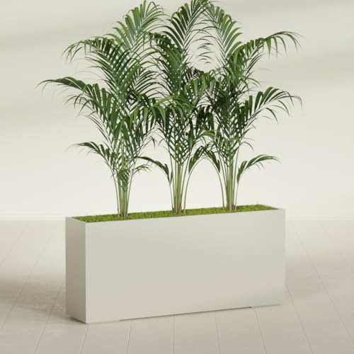 Greenline Alice Tall Rectangular Fiberglass Planter, Outdoor Planter Box - Image 4