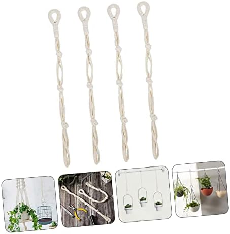 Sosoport 16pcs Indoor Plant Hanger Macrame Flower Pot Holder Macrame Plant Wall Hanger - Image 4