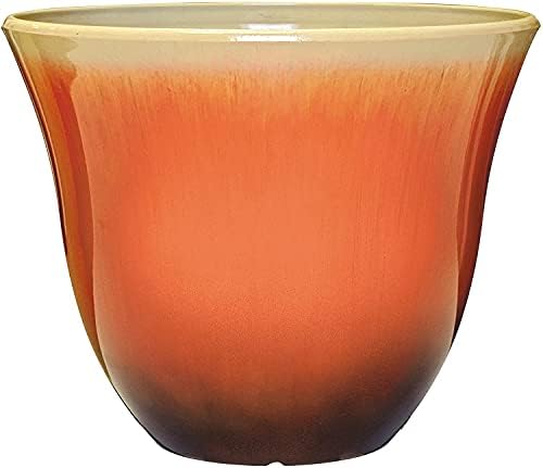 Classic Home and Garden Honeysuckle Planter, Patio Pot,Tequila Sunrise Home, 15 Inch by Classic+Home+%26+Garden