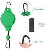 PATIKIL Plant Hanger, 6 Pcs Pulley Retractable Hanging Flower Basket Hook Indoor and Outdoor Plant Pots Holder, for Planters, Flower Basket, Wind Chimes, Lanterns, Bird Feeders, Green - Image 4
