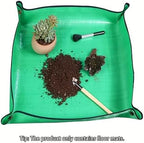 2 PCS Waterproof Plant Repotting Mat - Foldable Portable for Indoor Succulents Easy Soil Change Watering Pad(100CMX100CM) - Image 7