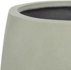 SAFAVIEH Outdoor Patio Furniture Collection – Kane Sage Planter Pot Set of 2, Fully Assembled Ficonstone & Cement Planters, Minimalist Design, Frost-Resistant with Drainage (PAT1536E-SET2) - Image 3