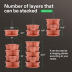 VIVOSUN 2-Pack 5 Tier Vertical Gardening Stackable Planter for Strawberries - Image 4