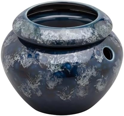 Blue 3.75" Opening Urn Shaped Self Watering Planter - Image 5