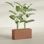 Greenline Leo Tall Rectangular Fiberglass Planter, Outdoor Planter Box - Image 4