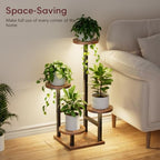 Yzosvki Plant Stand with Grow Light, Tiered Plant Shelf for Indoor Plants - Image 5