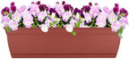 The HC Companies Eclipse Window Planter Box, 30 Inch, Clay, 2-Pack - Image 2