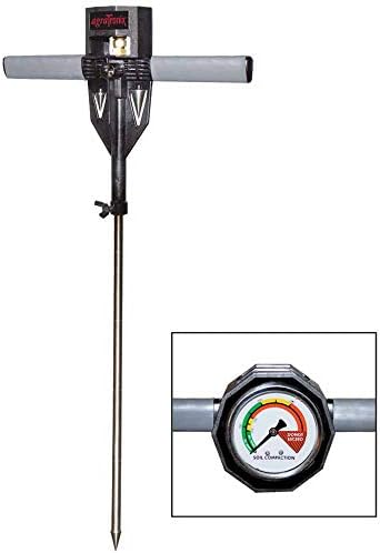 AgraTronix 8180 Soil Compaction Tester - 24 in. Probe, 300 PSI, Rubber Grip Handles, Water Filled Stainless Dial | Agricultural Supplies by BarndoorAGAgriculturalPartsEquipment