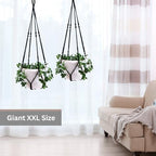 2 Pack Giant XXL Macrame Planter Hanger Large for 15 inch Pot - Image 7