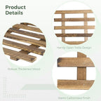 2 Pcs Wall Planter Holders, 11.8 x 35.4 Solid Wood Hanging Plant Trellis, Wall Planters for Indoor Outdoor Plants, Vertical Decor for Hanging Flower Pots - Image 3