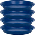 Plant Saucer Pot Tray 14 inch, 4 Packs Plastic Flower Planter Saucers and Drip Trays for Indoors Outdoors, Heavy Durable Plant Plate Water Catcher (Blue) by Unknown
