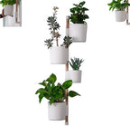 Rail Planter Mounting System, The Rail, Vertical Rail Planter Pot, Vertical Planter, Wall Hanging Planter, Vertical Garden with Hidden Rotatable Drip Trays (Complete Kit) by Unknown