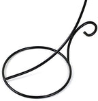 Morning View 2 Pack Ornament Display Stand for Hanging Glass Iron Hanging Stand Rack Holder for Glass Globe and Home Wedding Globe Air Plant Terrarium Witch Ball Christmas Ornament 17.5 Inch High (Black) - Image 6