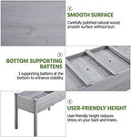 Yaheetech 1pc Raised Garden Bed Outdoor with Legs Horticulture Elevated Wood Planter Boxes w/Stable Rectangle Structure Standing Planter for Vegetables Flowers Herbs Planting,Gray - Image 5