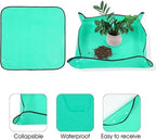 Waterproof Foldable Planting Mat Garden Potting Pad for Plant Flower Pot Transplanting Plants for Indoor Plant Repotting(Green 100cmx100cm) - Image 3