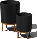 Veradek Demi Series Raised Duo Planters - Set of 2 Planters with Stands by VeradekOutdoor