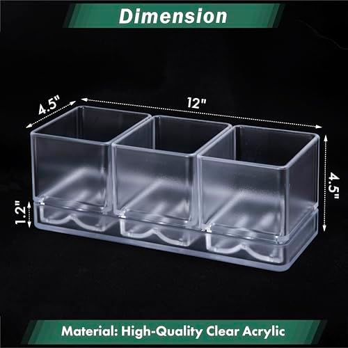 D'vine Dev 2-Pack Acrylic Herb Garden Planter Set, Clear, 76-V-D-2 - Image 3