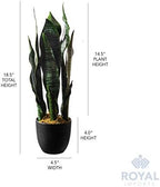 Royal Imports Sansevieria Leaf Snake Plant Artificial Plants Indoor 19"Tall - Image 6