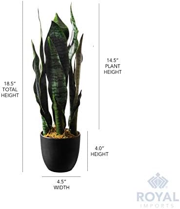 Royal Imports Sansevieria Leaf Snake Plant Artificial Plants Indoor 19"Tall - Image 6