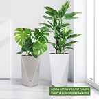 Dexceder 24 Inches Self Watering Tall Planter (White) - Image 6