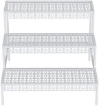 Garden 4 you 3-Tier Rectangular Metal Plant Stand, Ladder Flower Pot Rack by Garden4you