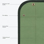 Houseplant Repotting Mat Foldable Oxford Work Pad, Green - Image 6