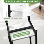 Dipion 31 Inch Tall Plant Stand Indoor,2 Tier Pedestal Stand,Marble White - Image 3