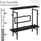 Heavy Duty Plant Stand Outdoor Indoor, Large Metal 48" L x 10" W x 38"H - Image 6