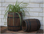 Oak Wine Barrel Oak barrels, resin and metal faucets store wine and spirits. A variety of capacity, oak wine barrels, beer, wine barrels, bars, solid wood barrel ornaments, exhibition wedding props - Image 5