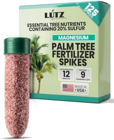 Lutz Corporation, Palm Tree Fertilization Spikes, Magnesium 125 Pack by LutzCorporation