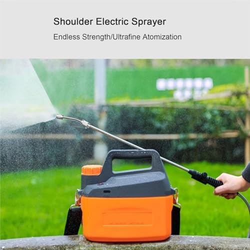 QUQUQ Indoor Outdoor Watering Plants Electric Sprayer with Adjustable Misting Nozzle and USB Type-C Charger Shoulder Strap Watering Equipment(Green) - Image 2