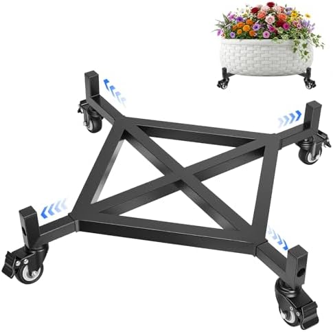 17-29 Inch Adjustable Plant Caddy with Wheels Heavy Duty Rolling Dolly by Unknown