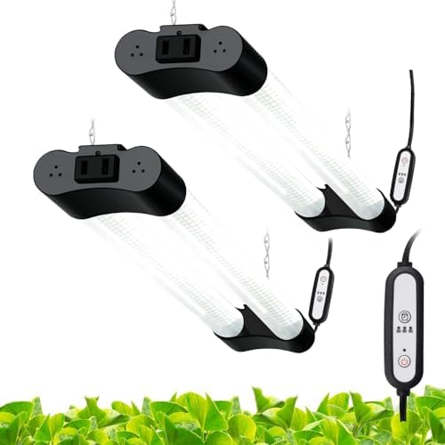 Hlite LED Grow Light 16 inch, Hanging Full Spectrum Linkable 2 Pack by Hlite