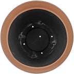 Garden Elements Plastic Indoor/Outdoor Colored Planter with Terra Cotta-Colored Rim, Lightweight, Durable, and Versatile with Drainage Holes, Green, 15” - Image 4