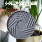 2 Pcs Plant Caddy with Hidden Wheels 12.4 Inch Heavy Duty Rolling Plant Stand, Indoor Outdoor Plant Saucer Tray with $9.9 Garden Tools (Gray) - Image 7
