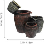 Cabilock 1 Set Succulent Plant Pots Mini Flower Planter Garden ers Flower Pots for Indoor s Mini Counter Decor Creative er Decorative Small Vase Resin Office - Image 3