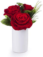 WGV Ceramic Cylinder Vase Bulk Width 4" Height 6" Elegant Unique Modern Matte Floral Container Planter Pot Centerpiece for Event Party Wedding Office Home Decor, Smooth White 12 Pieces - Image 5