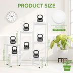 iDavosic.ly 7 Tier Large Plant Stand Indoor Outdoor, 10 In Wide Tray, White - Image 4