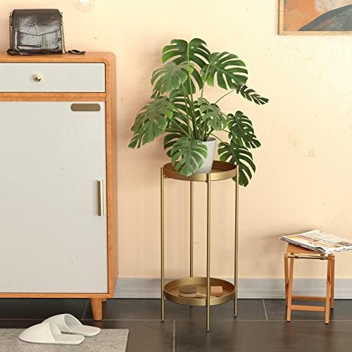 2 Tier Plant Stand Indoor Outdoor - 10.5in Width 24in Tall Flower Pot Rack - Image 6