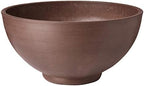 PSW Pot Collection 15x8 inch Plastic/Stone/Wood Composite Square Planter – No Drainage Hole (Drillable), Simplicity Bowl, Chocolate by PSW