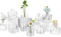 Glasseam Mini Bud Vases for Flowers, 10Pcs Clear Glass Vase for Centerpiece by Glasseam