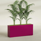Greenline Alice Tall Rectangular Fiberglass Planter, Outdoor Planter Box - Image 4