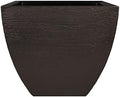 Tusco Products MSQ16ES Modern Square Garden Planter, 16-Inch, Espresso by TuscoProducts