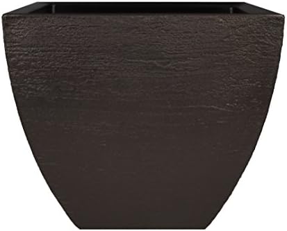 Tusco Products MSQ16ES Modern Square Garden Planter, 16-Inch, Espresso by TuscoProducts