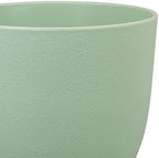 WSMKSZ Large Plant Pots 12/10/9 inch, Set of 3 Modern Decorative Plastic Planters with Drainage Holes and Saucers, Flower Pots for Indoor Outdoor Plants, Green - Image 5