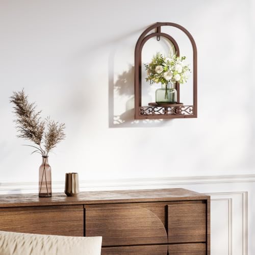 3 Pack Wall Plant Stands, Indoor Plant Holders Apartment, Coffee - Image 7